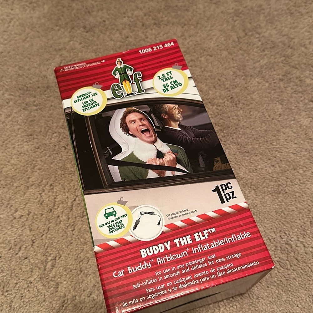 Buddy the Elf 2.8 ft tall light up car buddy inflatable